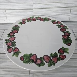 Strawberry Design Ceramic Plate